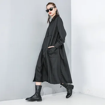 Max LuLu Novo 2020 Korejski Moda Pomlad Ulične Ženske Punk Stil Obleke, Ženske Priložnostne Ohlapno Obleko Letnik Prevelik Vestidos