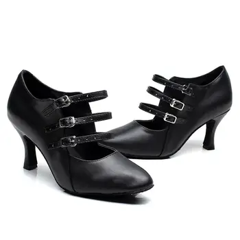 SWDZM ženske latinsko plesne čevlje pravega usnja moderni čevlji dvorana tango ples čevlji za ženske/dekleta tango Samba čevlji